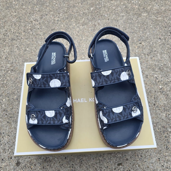 Michael Kors  Polka Dot Signature Sandals Women Size 8 - Picture 3 of 10